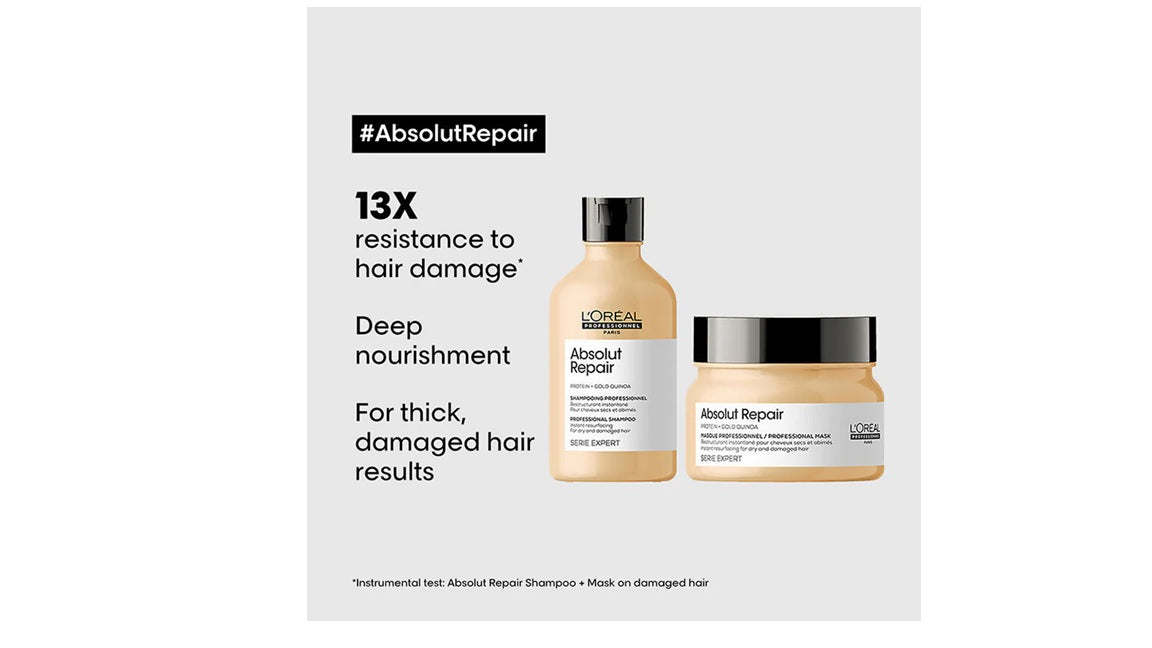 LOreal Professionnel Absolut Repair Shampoo& Hair Mask Combo, Serie Expert - combo - 300ml + 250ml