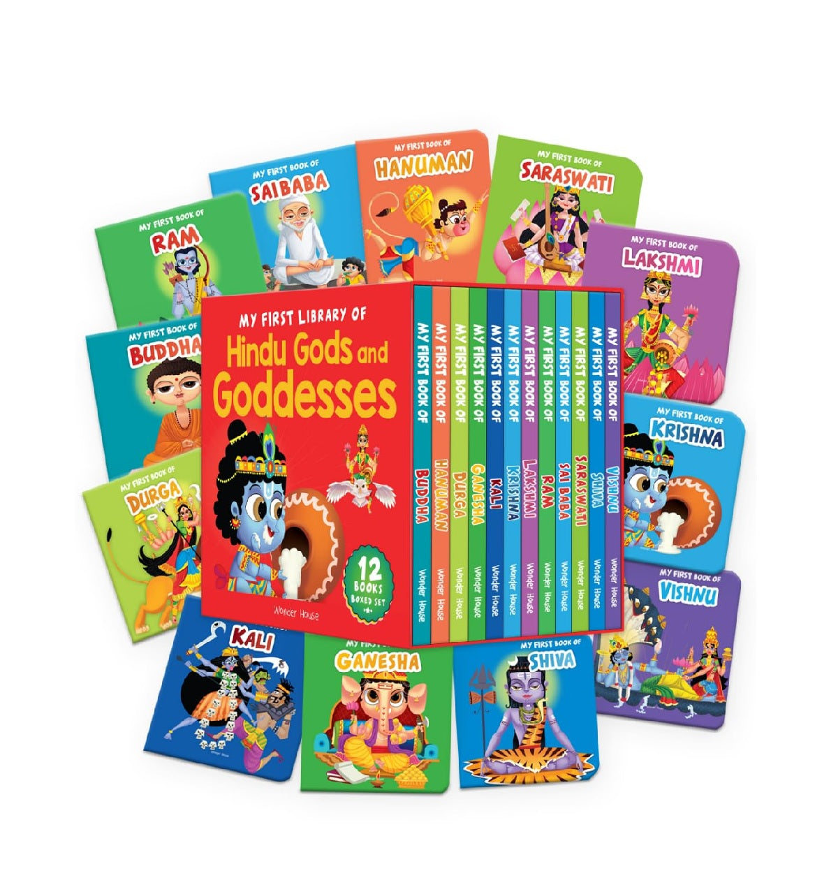 My First Library of Hindu Gods and Goddesses (Boxed Set) - Set of 12 Books