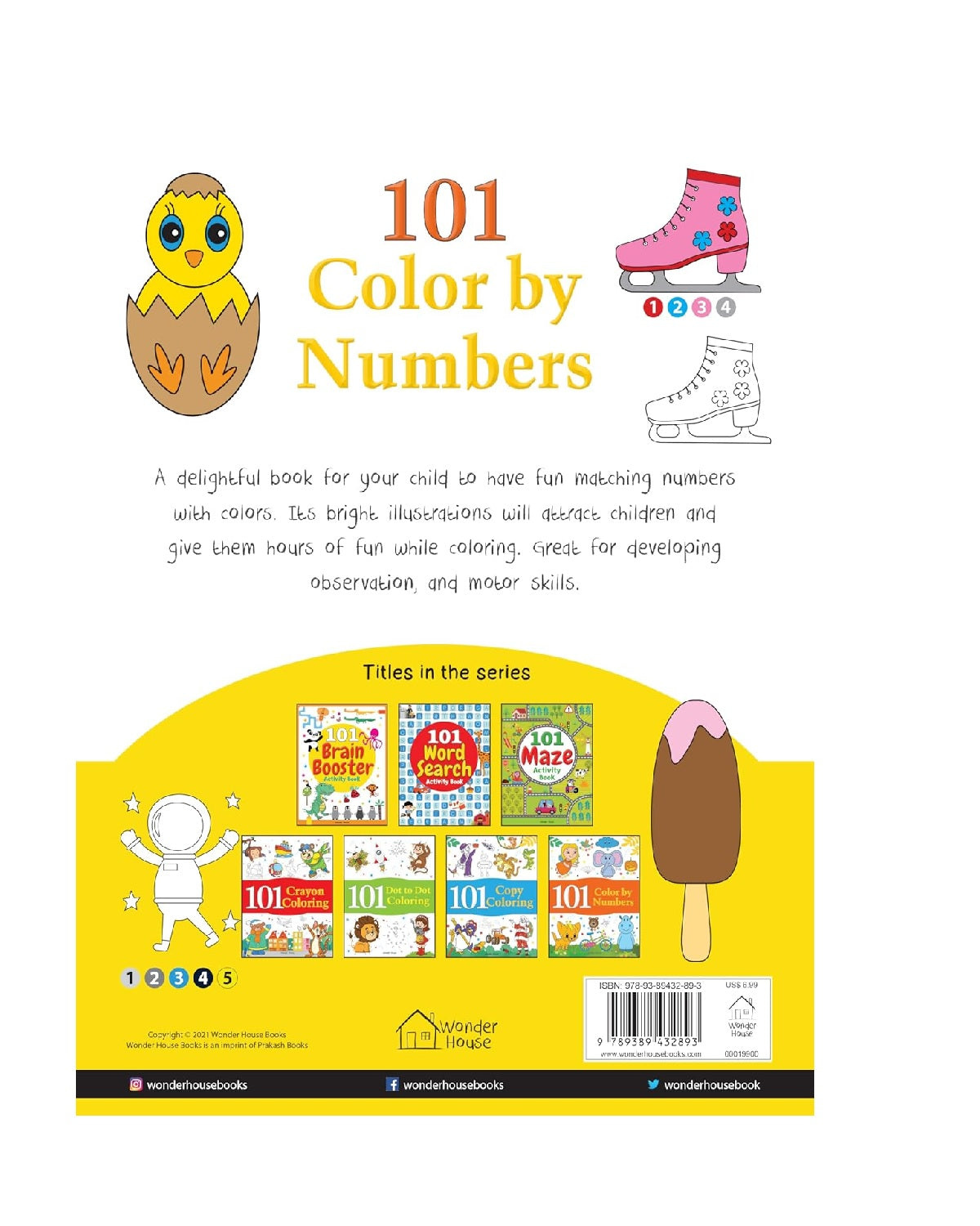 101 Color by Numbers: Fun Activity Book for Children |  Hardcover – Coloring Book