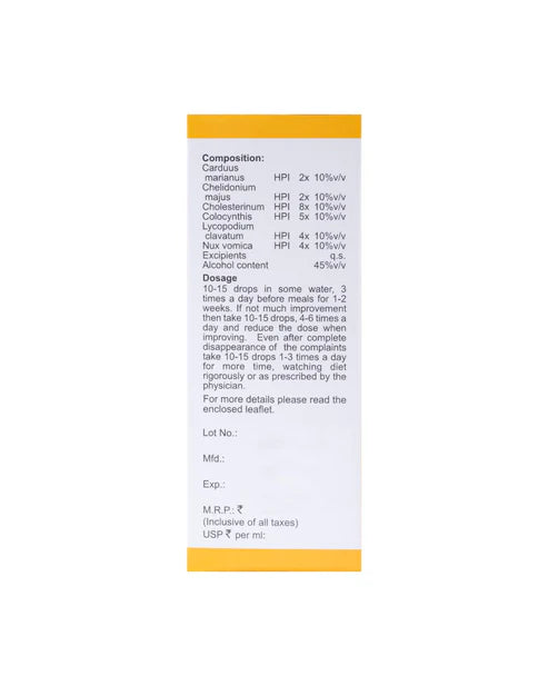 Bakson B32 Lax-n-Liv Drops (30ml) For Lack of Appetite, Flatulence, Constipation, jaundice, hepatitis