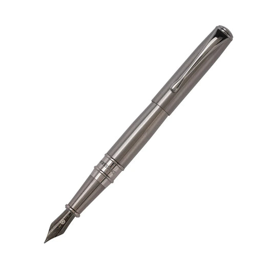 SWISSBRAND Lumina 2537 Gunmetal finish Fountain Pen with gunmetal trim