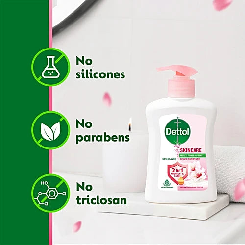 Dettol Skincare Liquid Handwash, 200 ml Pump