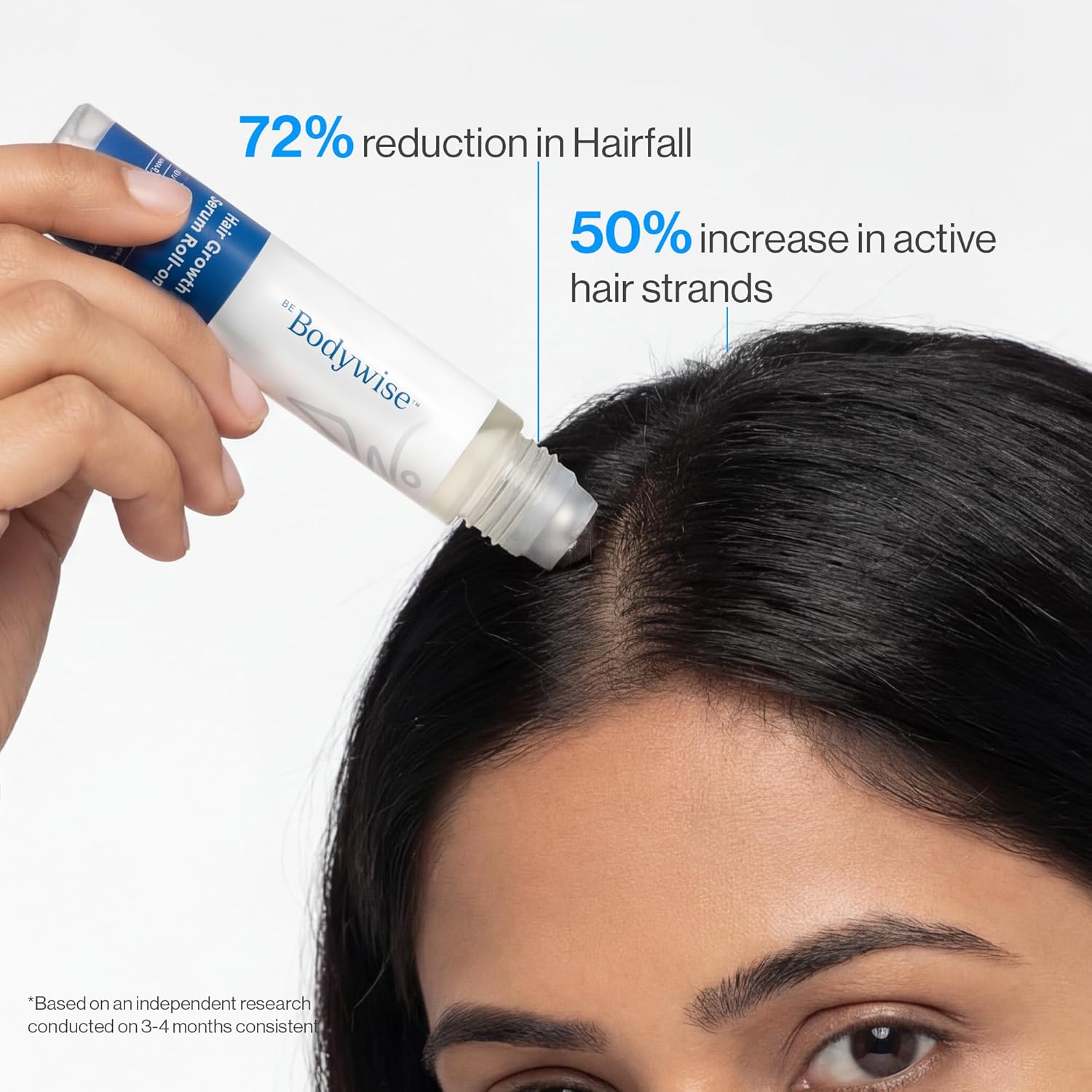 BeBodywise Rosemary Hair Growth Serum (Roll On) - 25 ml - Pack of 3