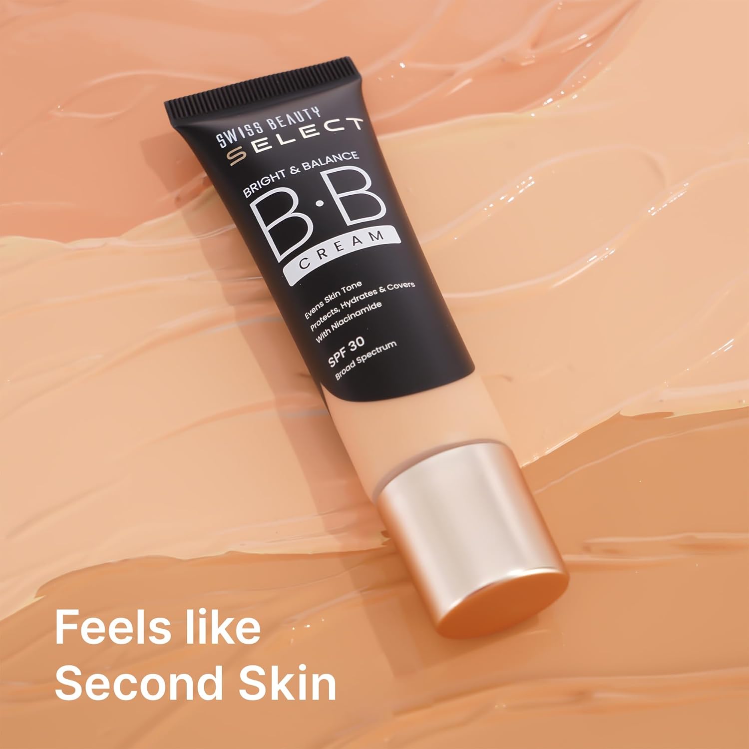 SWISS BEAUTY Select Bright & Balance Multifunctional Bb Cream With Spf 30 | Protects, Hydrates And Covers | Infused With Niacinamide And Wheat Germ Oil | Shade- Milkshake, 30G