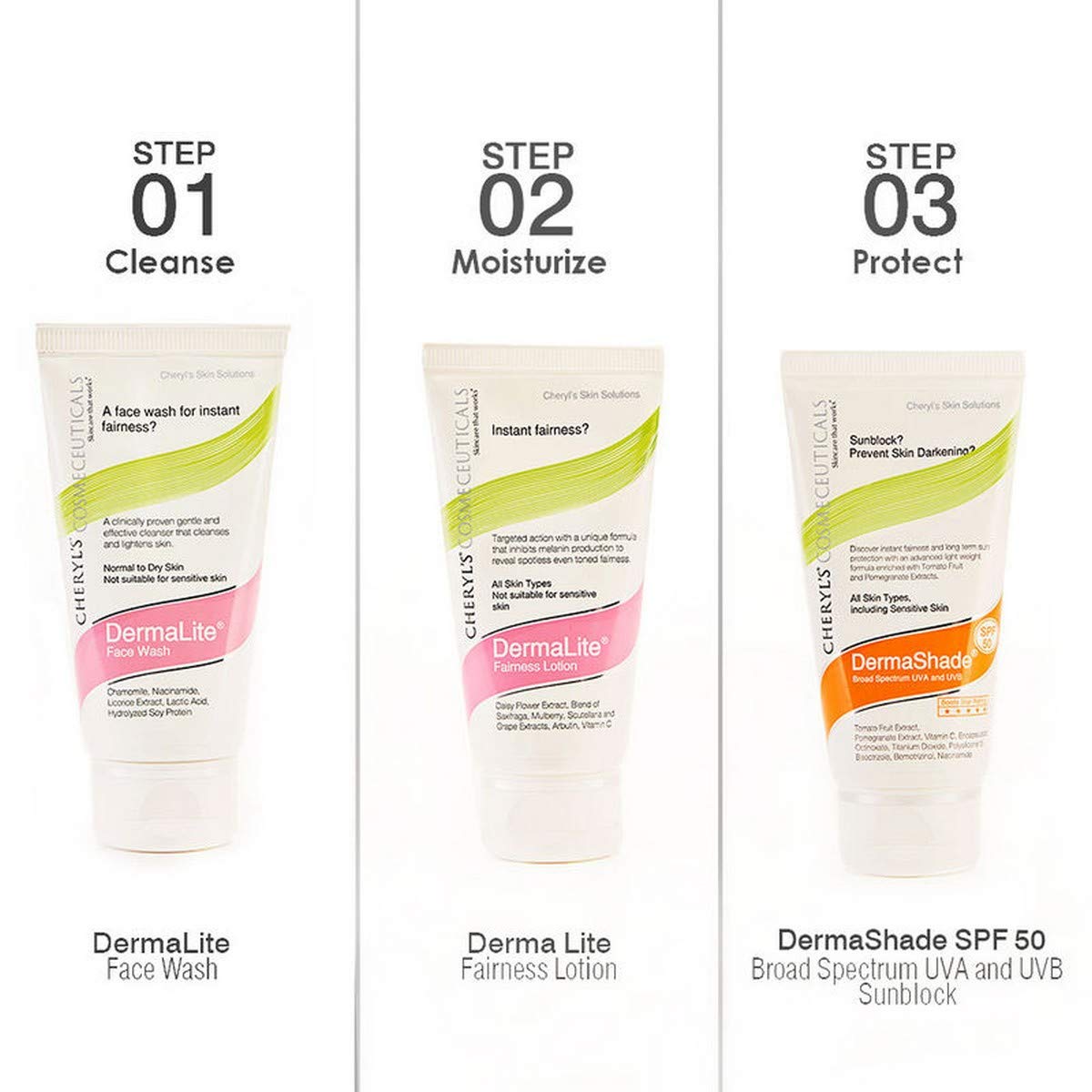 Cheryl’s Cosmeceuticals Dermashade SPF 50 – Sunblock Cream For cleaning, toning and skin moisturization
