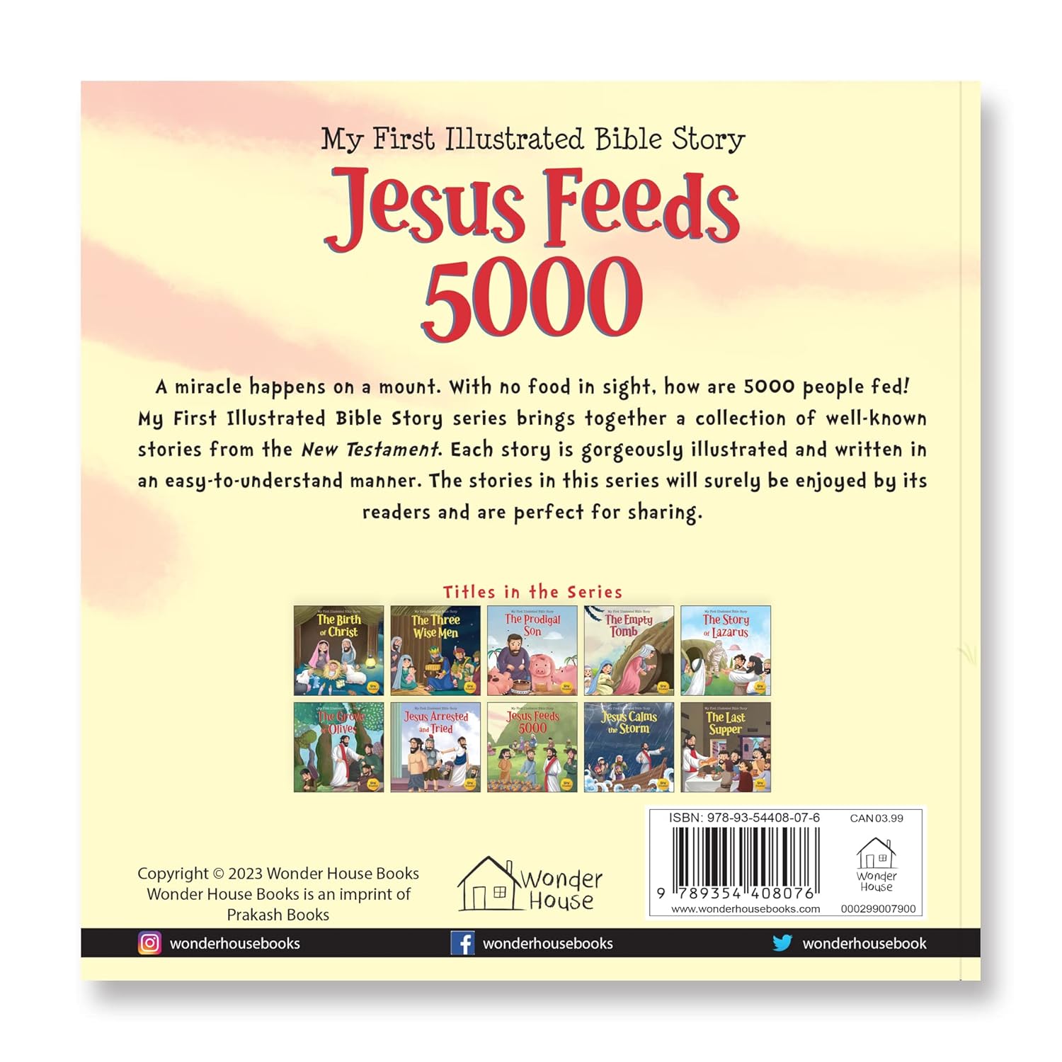 My First Illustrated Bible Story: Jesus feeds 5000 Paperback Book