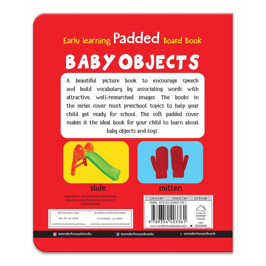 My First Padded Book of Baby Objects: Early Learning Board Book for Kids | Hardcover