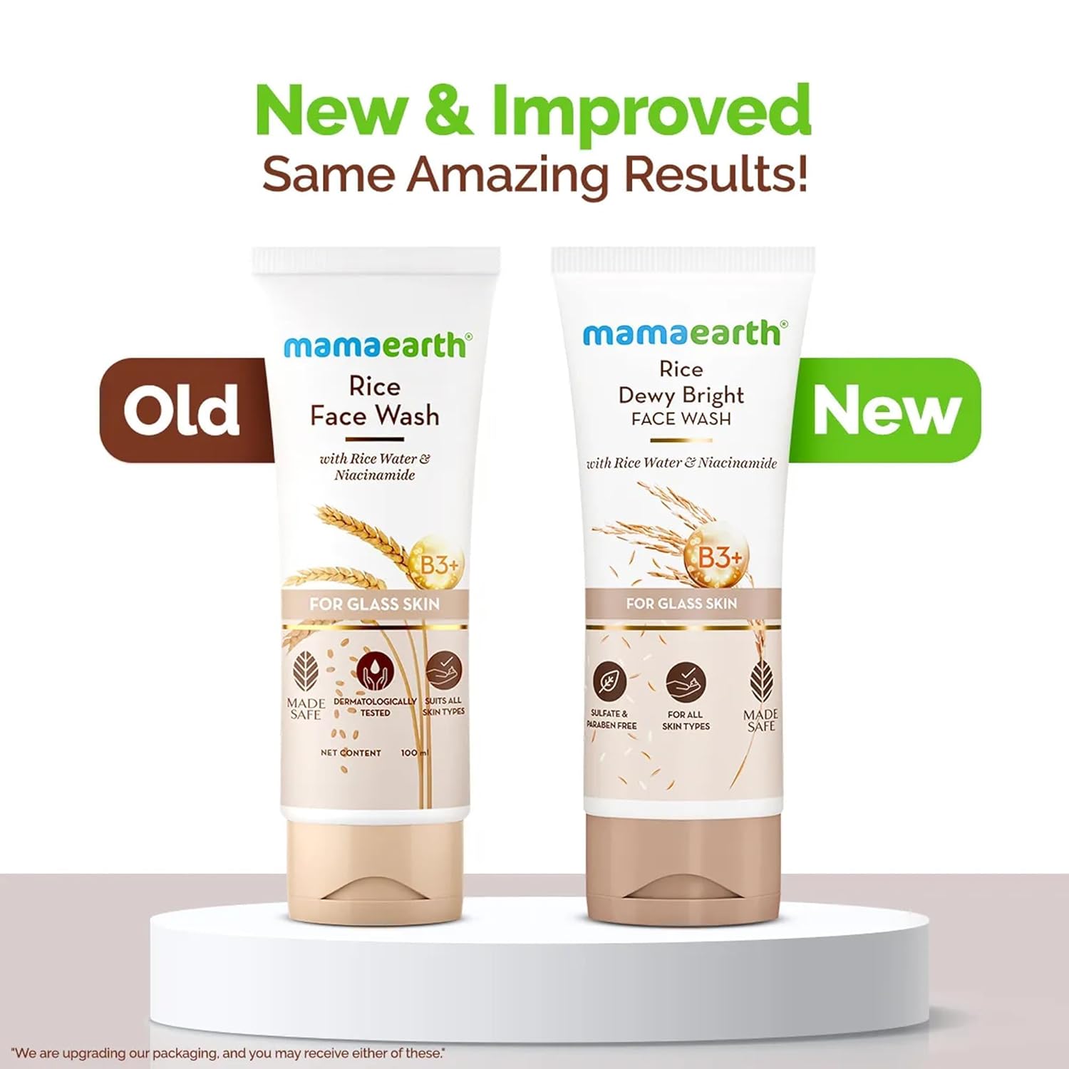 Mamaearth Rice Face Wash With Rice Water & Niacinamide - 100 ml