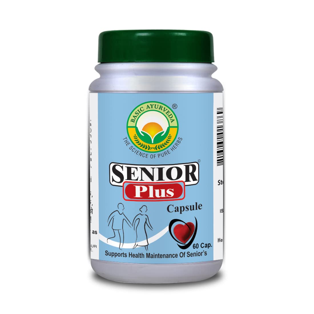 Basic Ayurveda Senior Plus Capsule 60 Capsules For old age related problems, immunity, bones and teeth