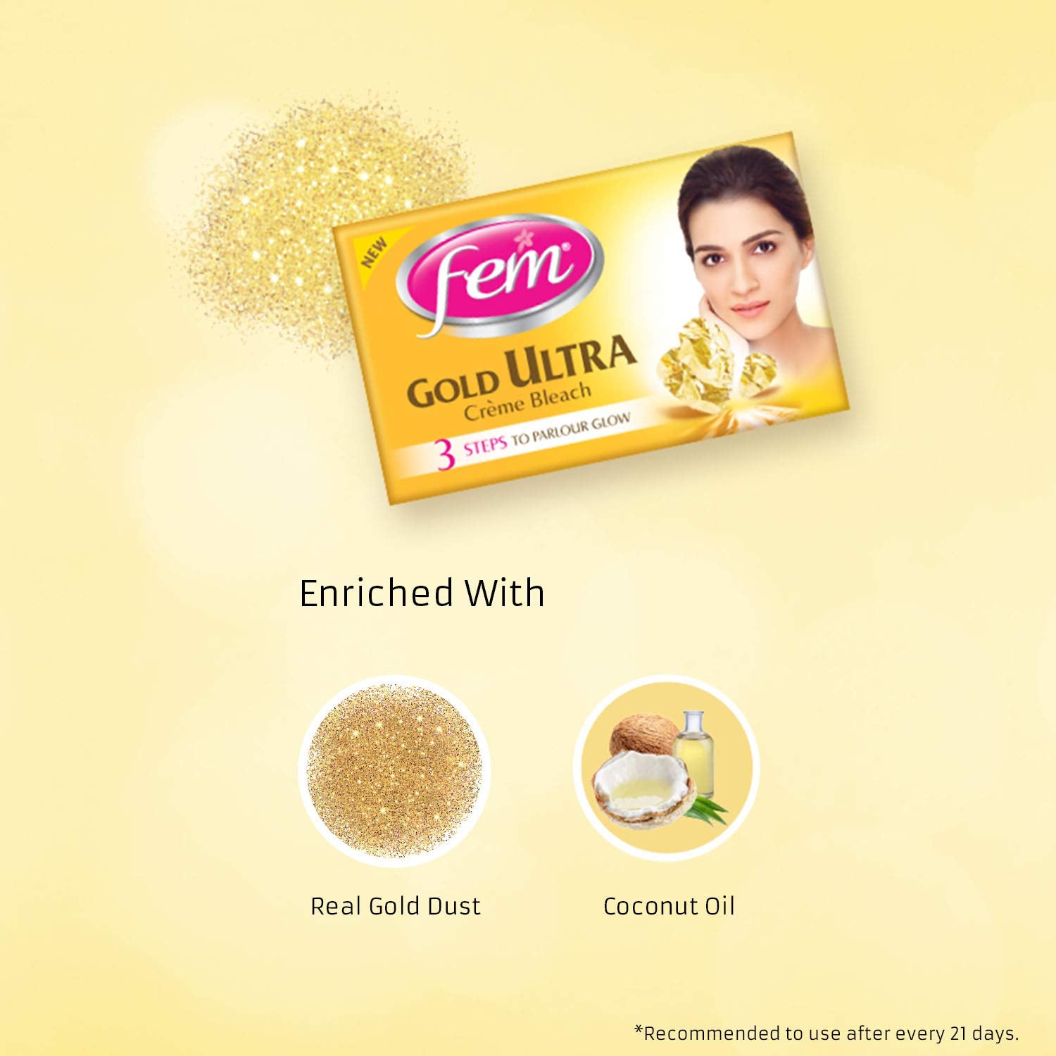 Fem Gold Ultra Cream Bleach, 30g