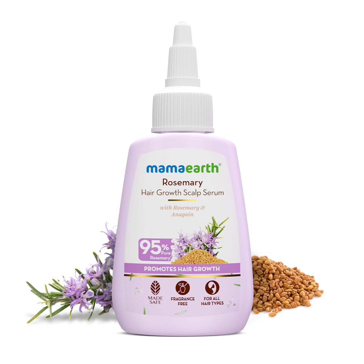 Mamaearth Rosemary Hair Growth Oil - 150 ml & Hair Growth Scalp Serum - 50 ml Combo