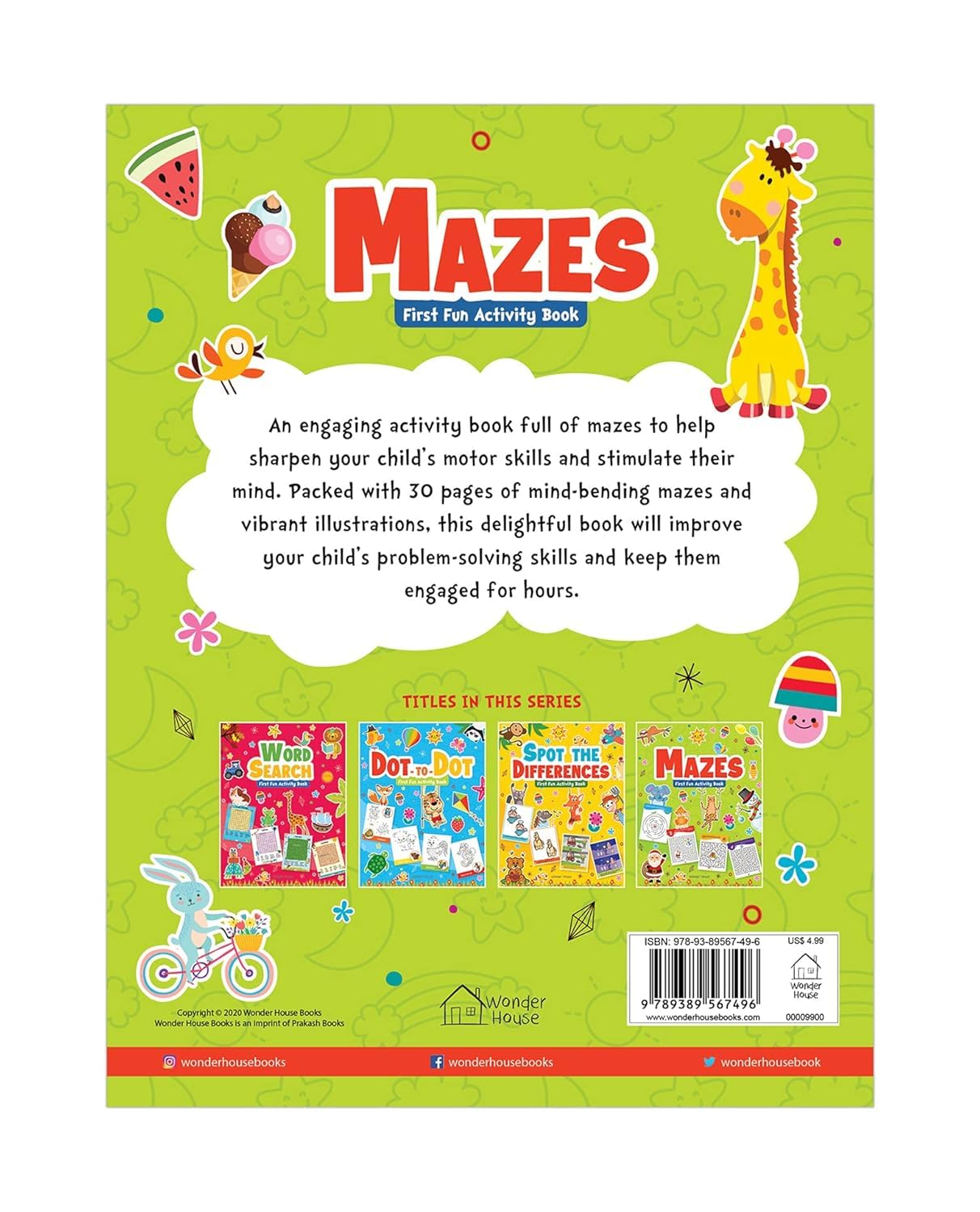 Mazes : First Fun Activity Books For Kids Paperback – Big Book