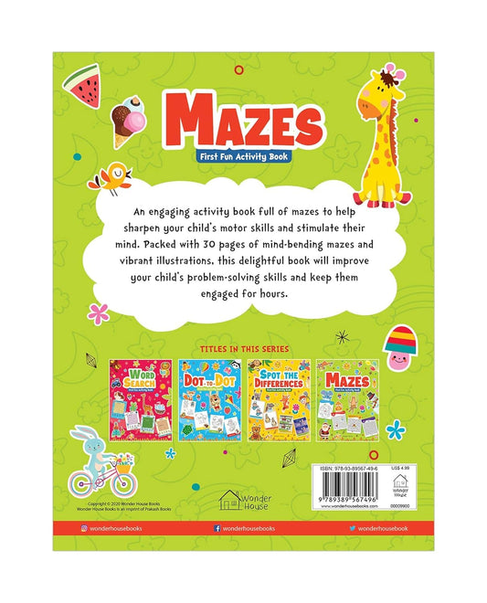 Mazes : First Fun Activity Books For Kids Paperback – Big Book