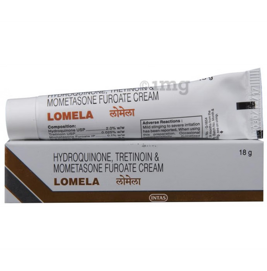 Lomela Cream (18gm) For Melasma, Dark Spots, Hyperpigmentation