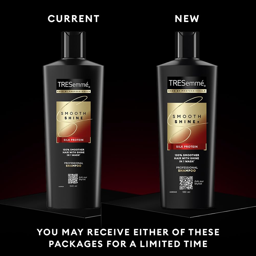 TRESemmé Smooth Shine+ Shampoo 180ml With Vitamin H and Silk Protein