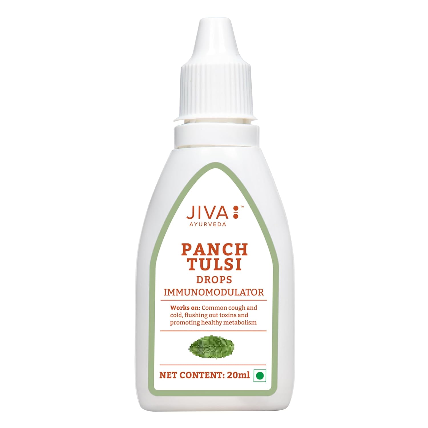 Jiva Ayurveda Tulsi Drops – 20 ml For Immunity cough, cold, sore throat and nasal congestion