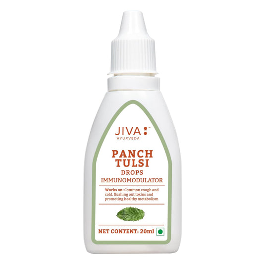 Jiva Ayurveda Tulsi Drops – 20 ml For Immunity cough, cold, sore throat and nasal congestion