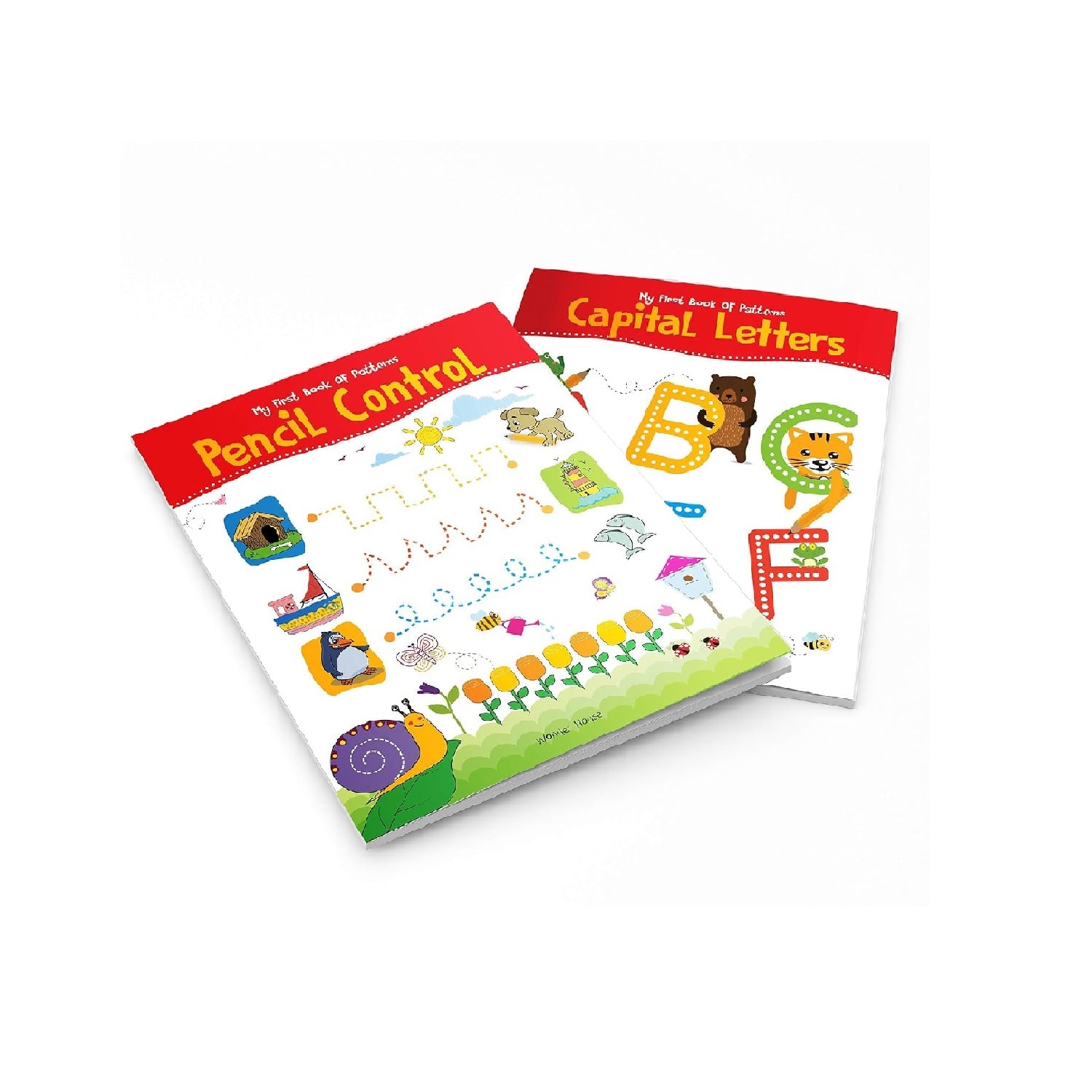 My First Super Boxset of Pencil Control and Patterns : Pack of 4 interactive activity books to practice Patterns, Numbers and Alphabet Hardcover – Sticker Book