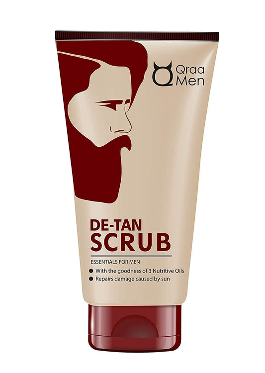 Qraa De-Tan Scrub For Men – 100 g For sun damage, lightening and brightening skin