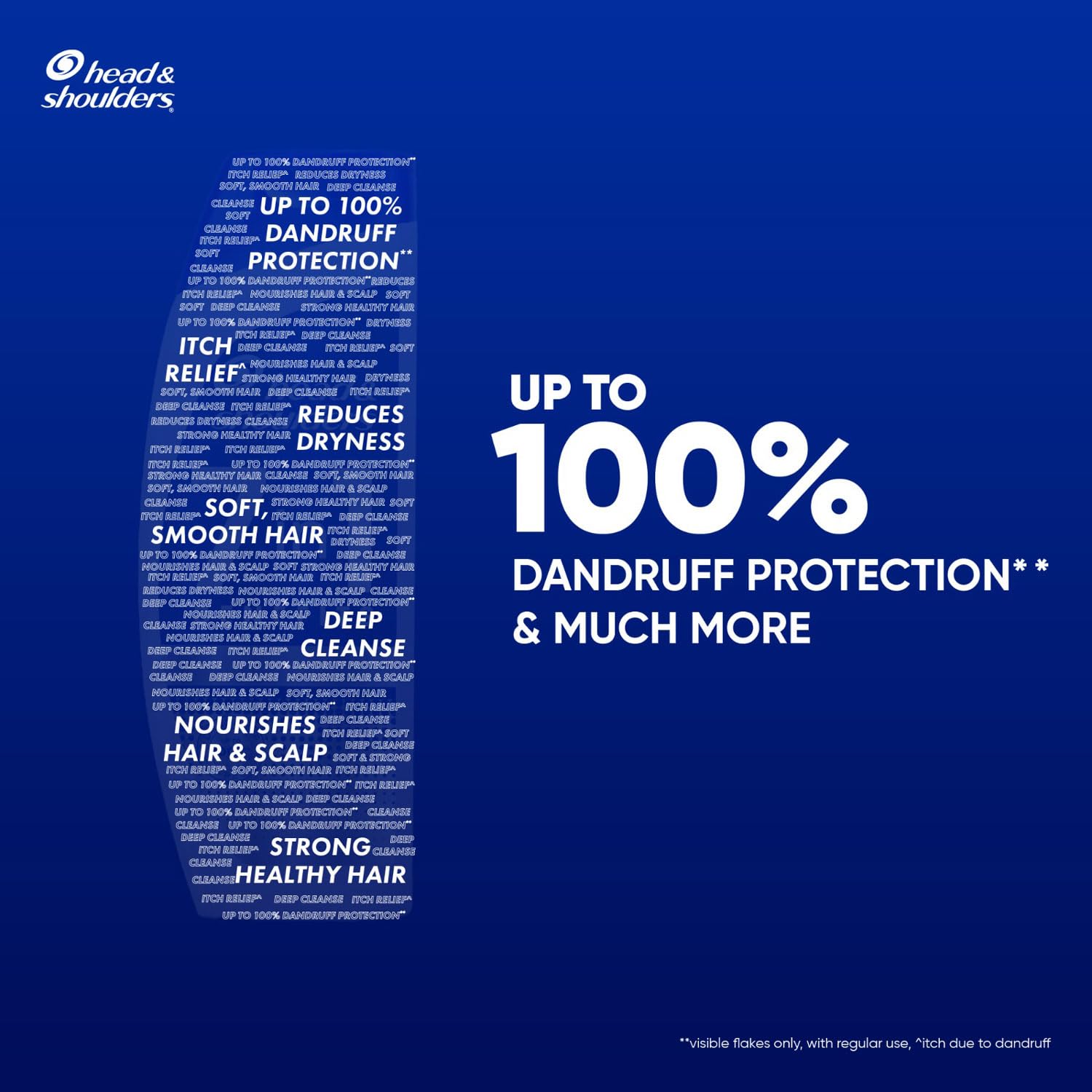 Head & Shoulders 7in1 Anti-dandruff Shampoo | 7 Benefits for Men and Women, 180ml
