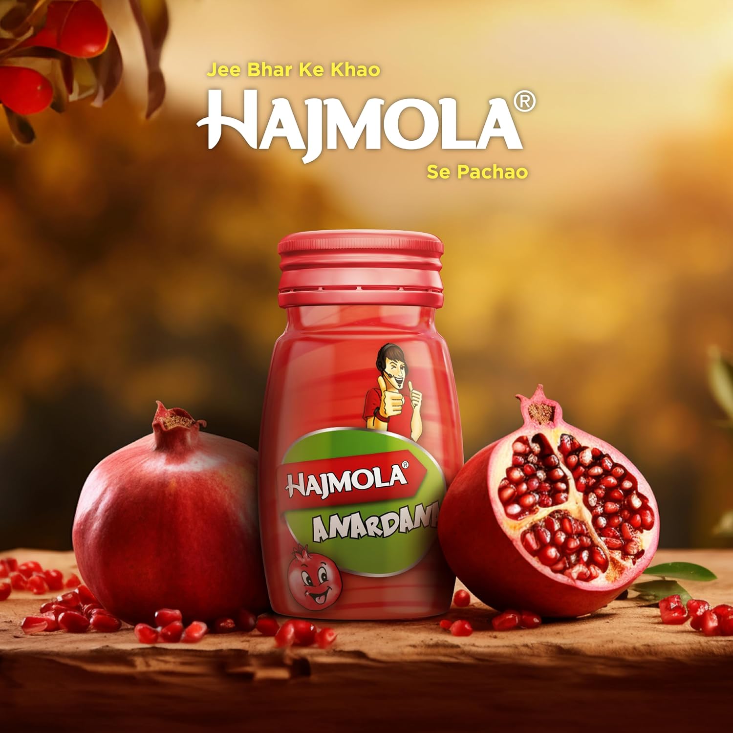 Dabur Hajmola Tasty Digestive Tablets (Anardana Flavour) - 120 Tabs & Dabur Hajmola Tasty Digestive Tablets (Regular Flavour) - 120 Tabs