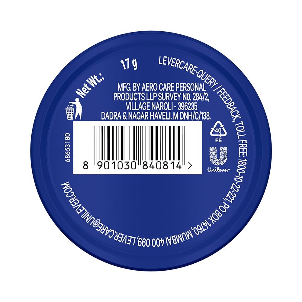Vaseline Lip Tins Original Care, 17g | Infused with Vitamin E to Hydrate & Moisturize Dry Lips Transparent