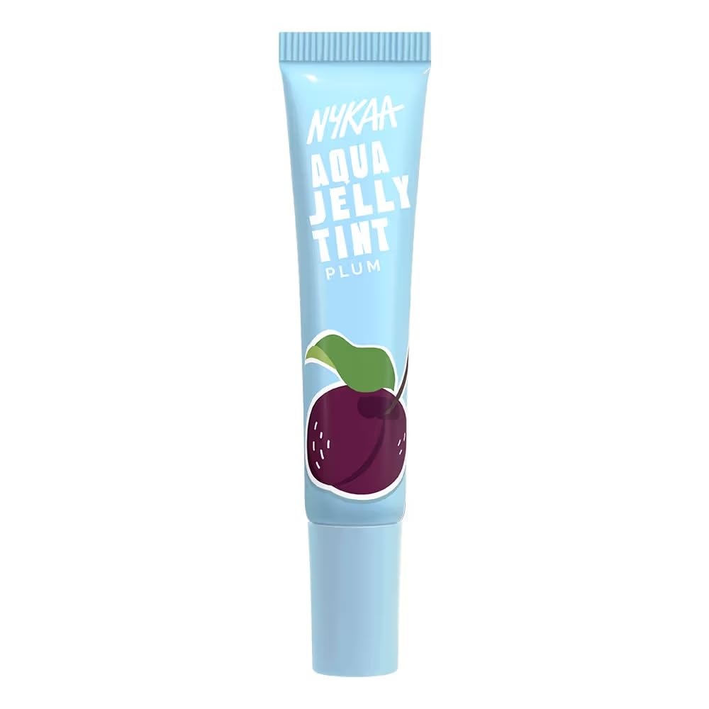 Nykaa Cosmetics Aqua Jelly Lip & Cheek Multi-use Water Tint - Plum (10ml)