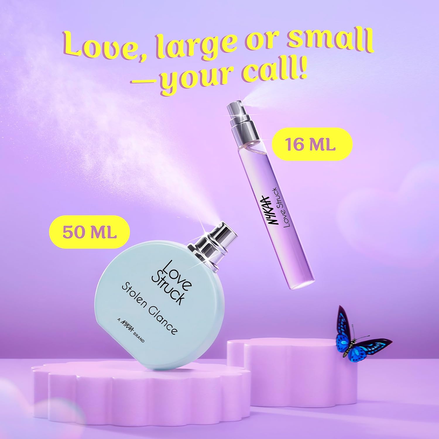 Nykaa Love Struck Stolen Glance EDP 16ml | Floral Woody Perfume for Women | Peony, Sandalwood Soft Elegant Fragrance | Long-Lasting Day to Night Scent | Best Romantic Feminine Perfume | Travel Friendly