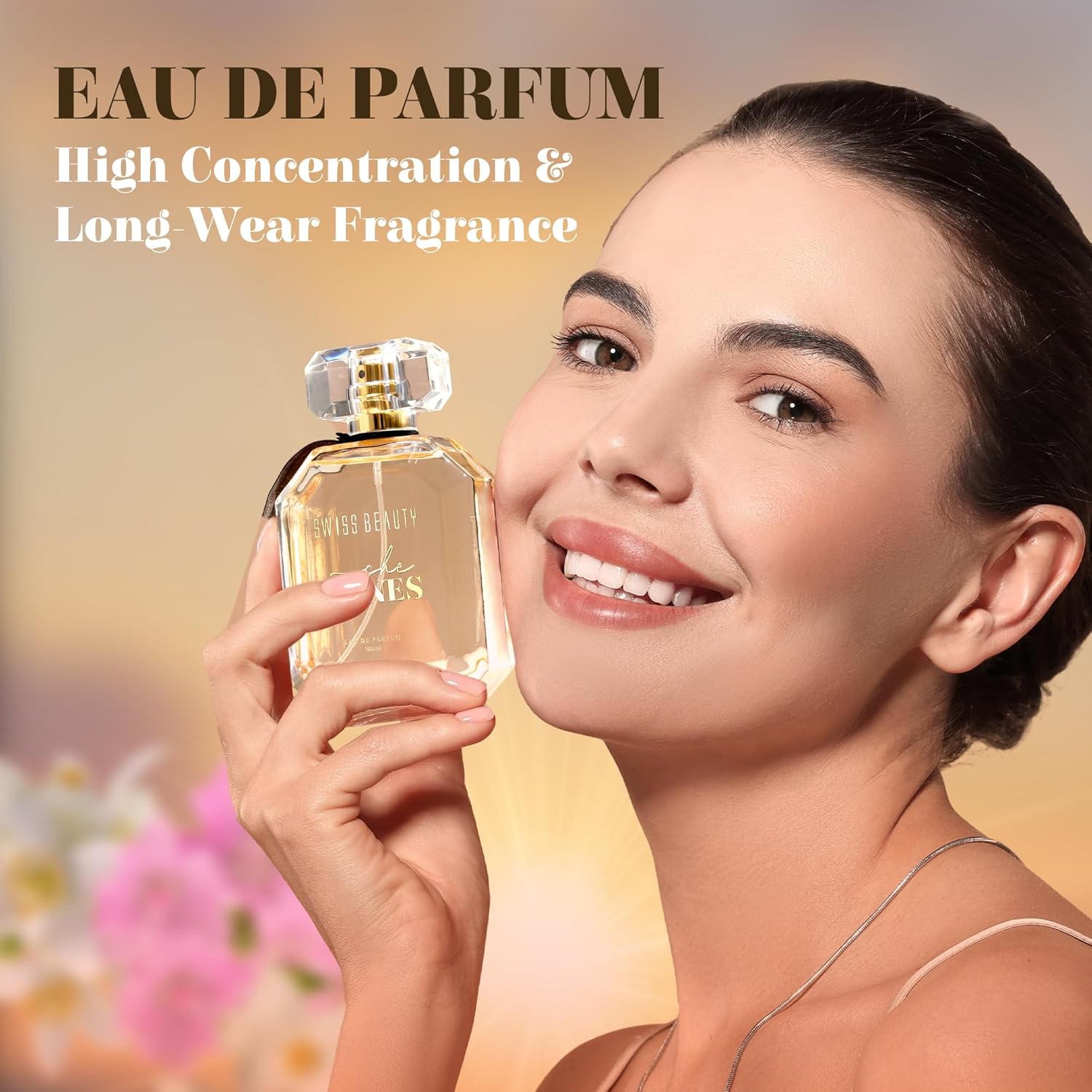 Swiss Beauty She Shines EDP, 100ml | Long-Lasting | Ideal For Gifting | Everyday Wear | Top Note: Neroli | Middle Note: Jasmine | Base Note: Musk