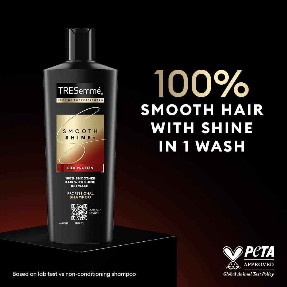 TRESemmé Smooth Shine+ Shampoo 180ml With Vitamin H and Silk Protein