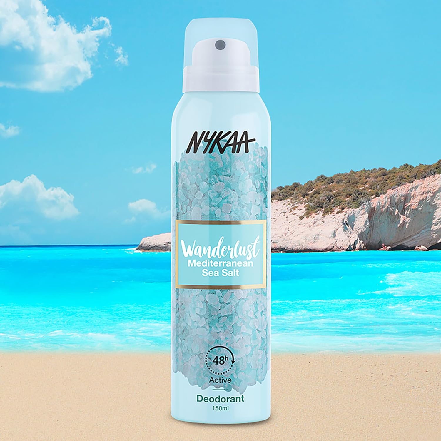 Nykaa Wanderlust Deodorant Spray - Mediterranean Sea Salt 150ml