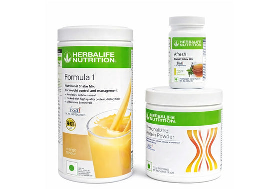Herblife Nutrition Shake Mix Mango Flavor 500g With Protine Powder 200g & Natural Tulshi Afresh 50g