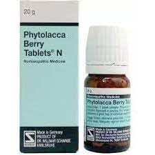 Dr Willmar Schwabe Germany Homeopathic Phytolacca Berry Tablets (20g) for Obesity Arthritis Weight Loss improves Digestion