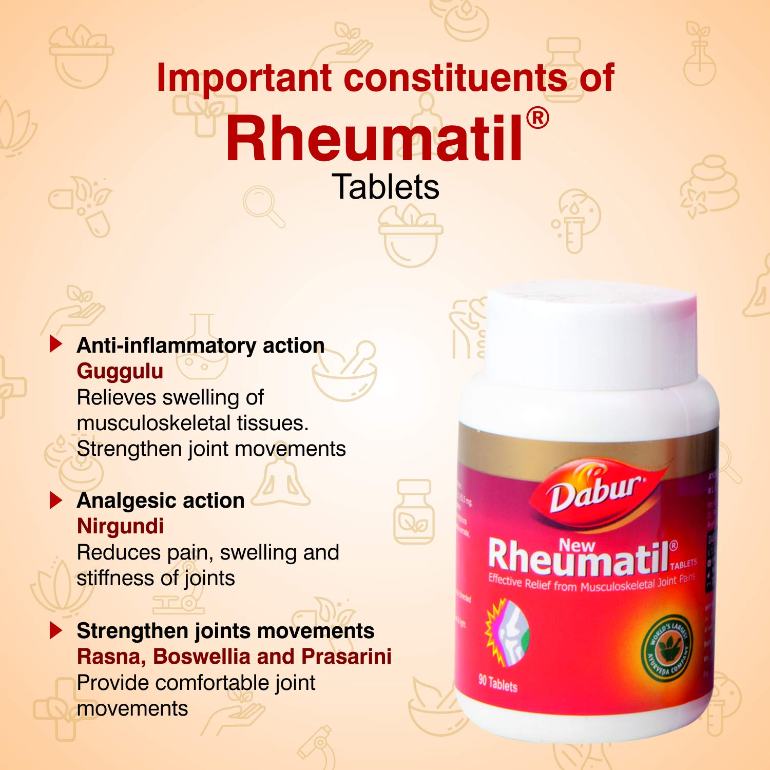 Dabur Ayurvedic Rheumatil Tablets (90tab)