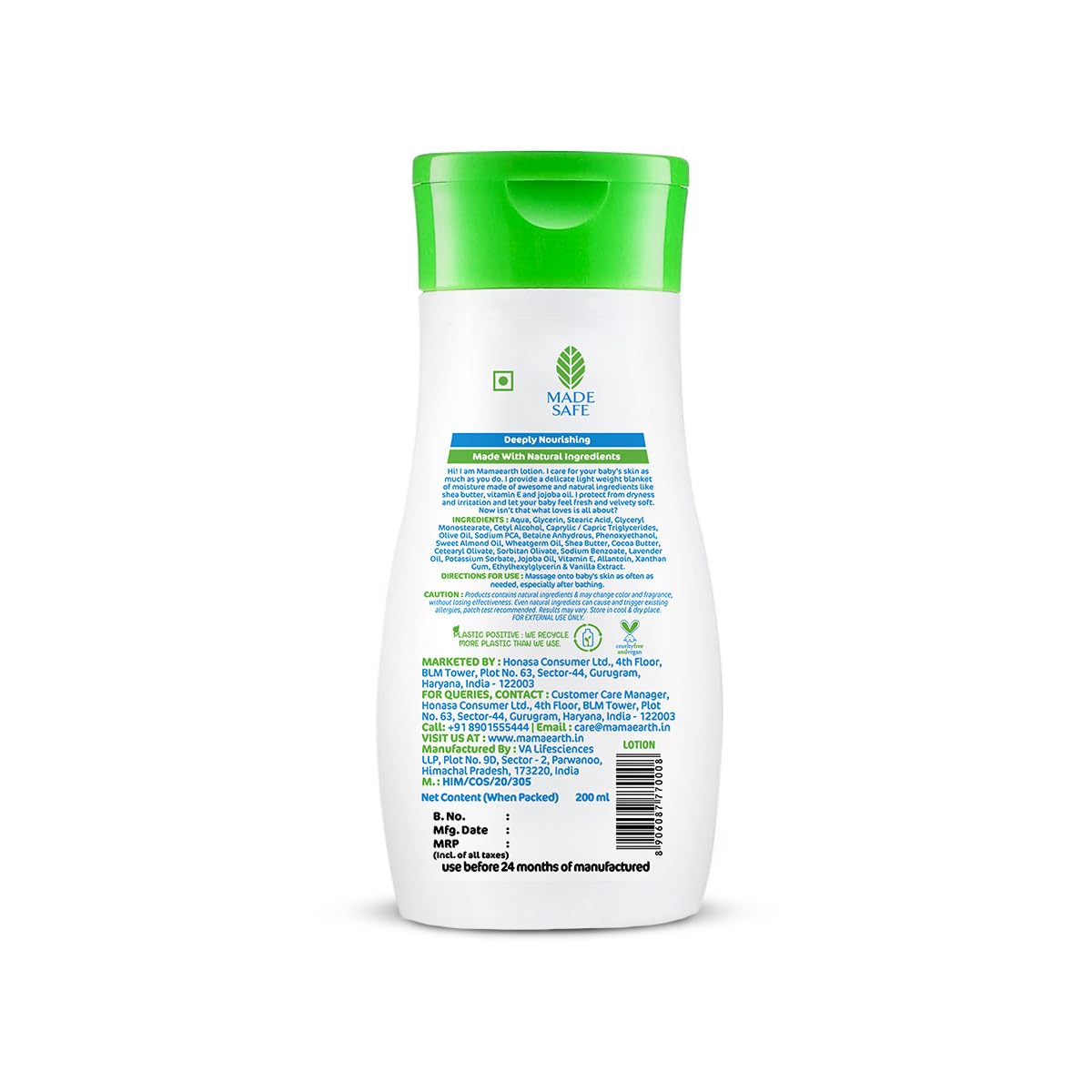 Mamaearth Moisturizing Daily Lotion For Babies - 200ml
