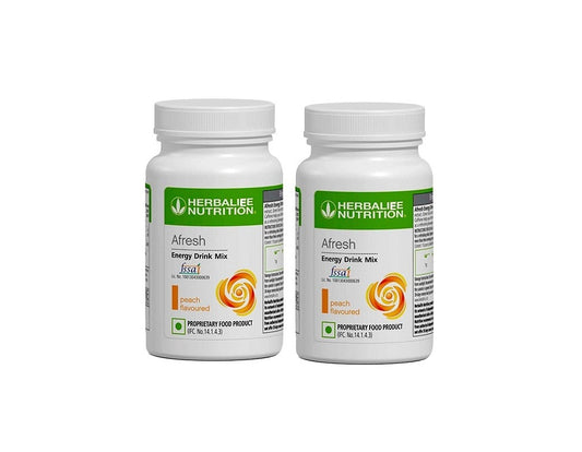 2X Herblife Afresh Energy Drink Concentrated Tea – Peach Flavor