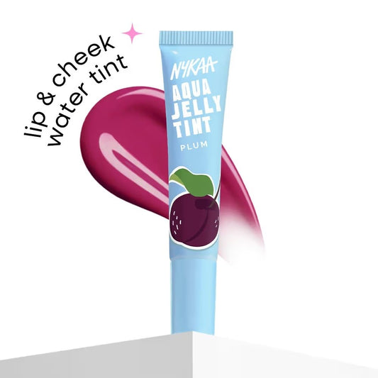 Nykaa Cosmetics Aqua Jelly Lip & Cheek Multi-use Water Tint - Plum (10ml)