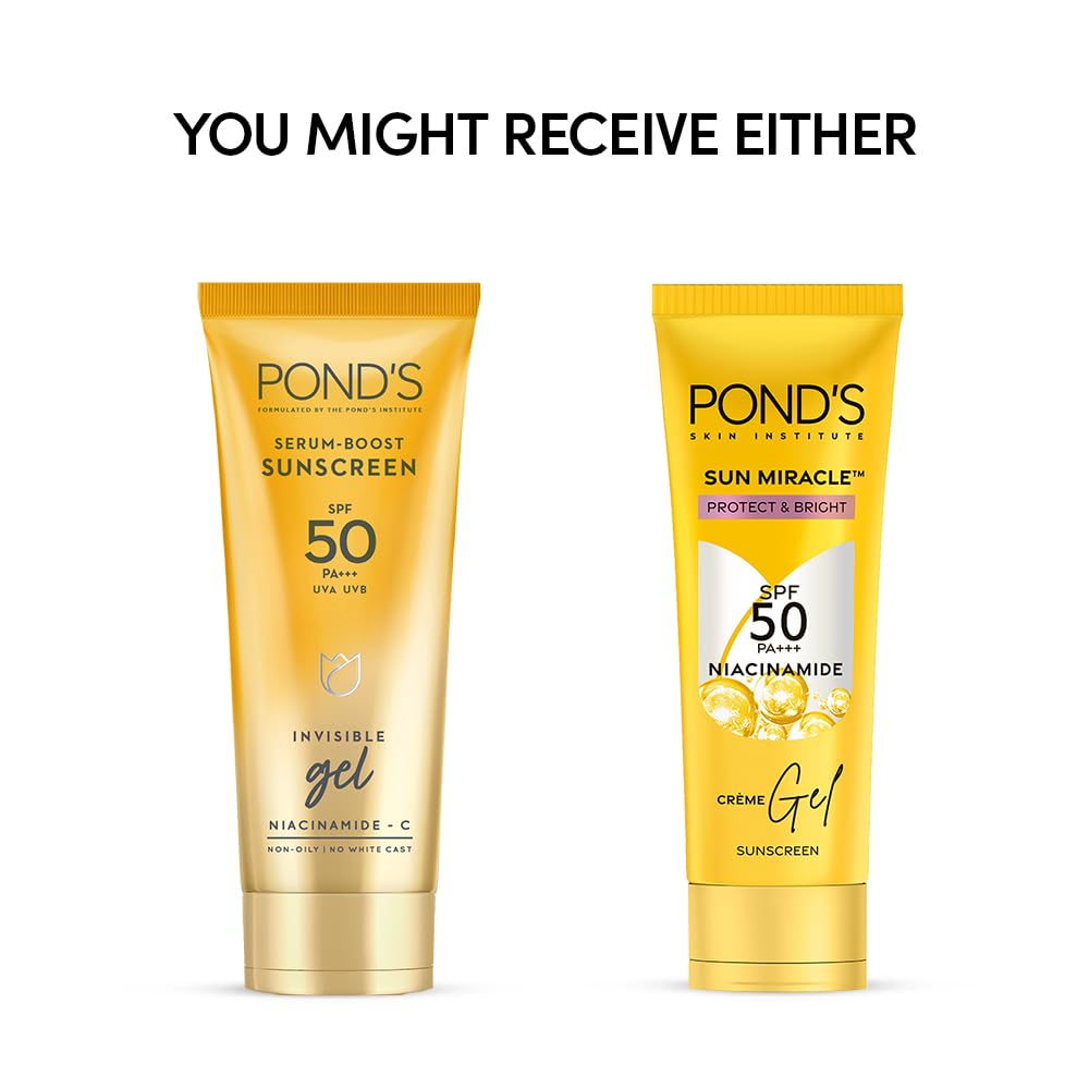 Ponds Sun Miracle SPF 50 PA+++ Crème Gel Sunscreen - 50 gm