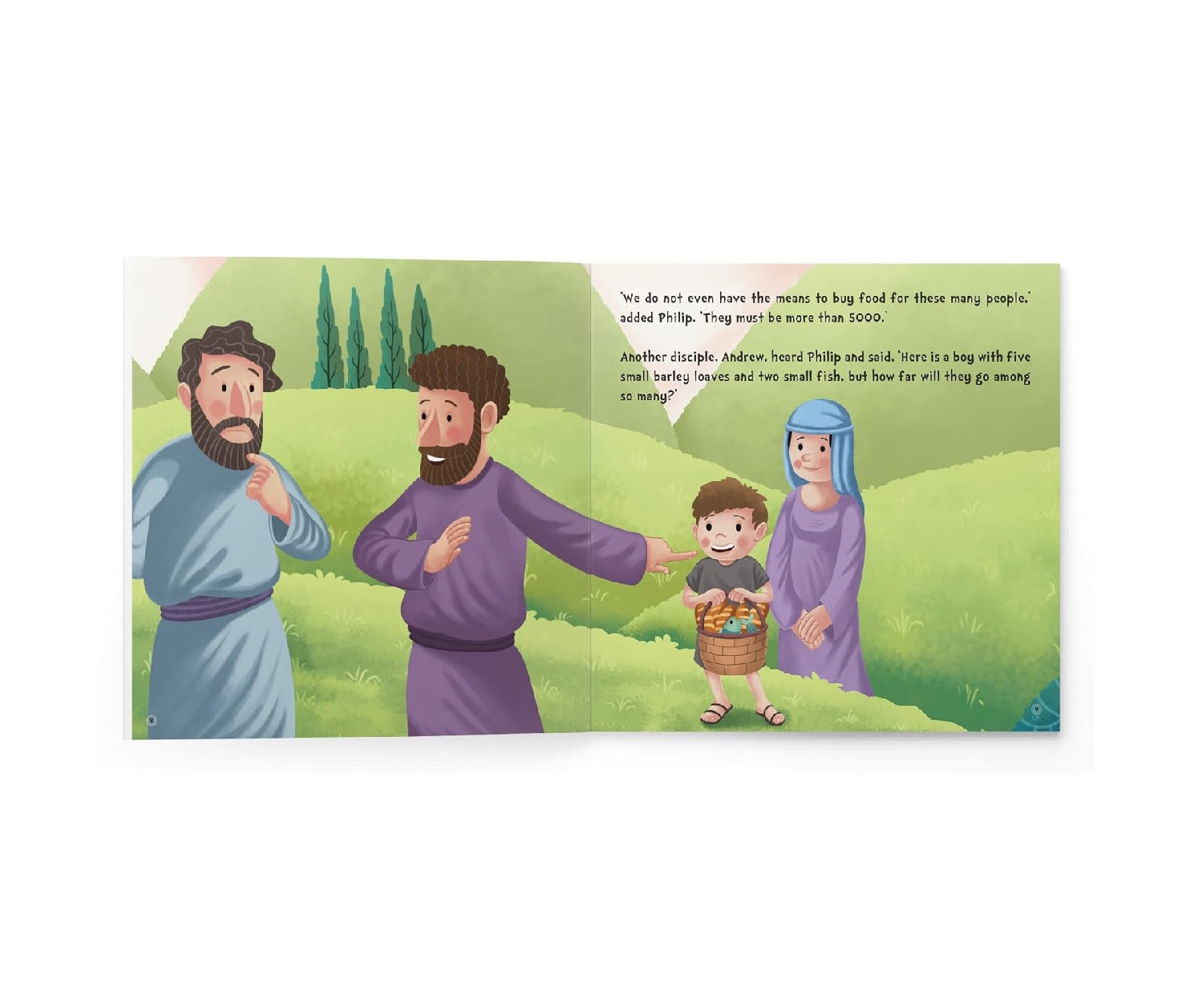 My First Illustrated Bible Story: Jesus feeds 5000 Paperback Book