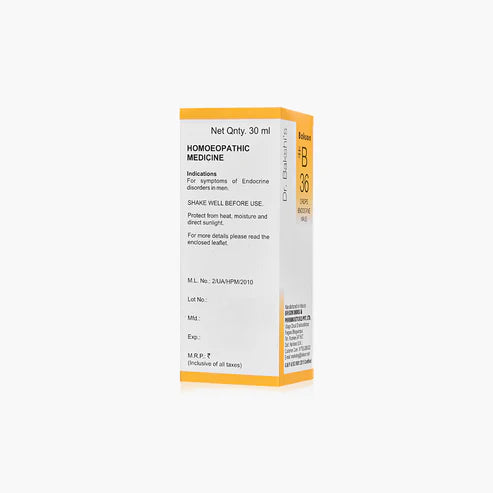 Bakson B36 Endocrine Drops (Male) (30ml) For Endocrine Disorders of Men, gland swelling, thyroid, weight gain
