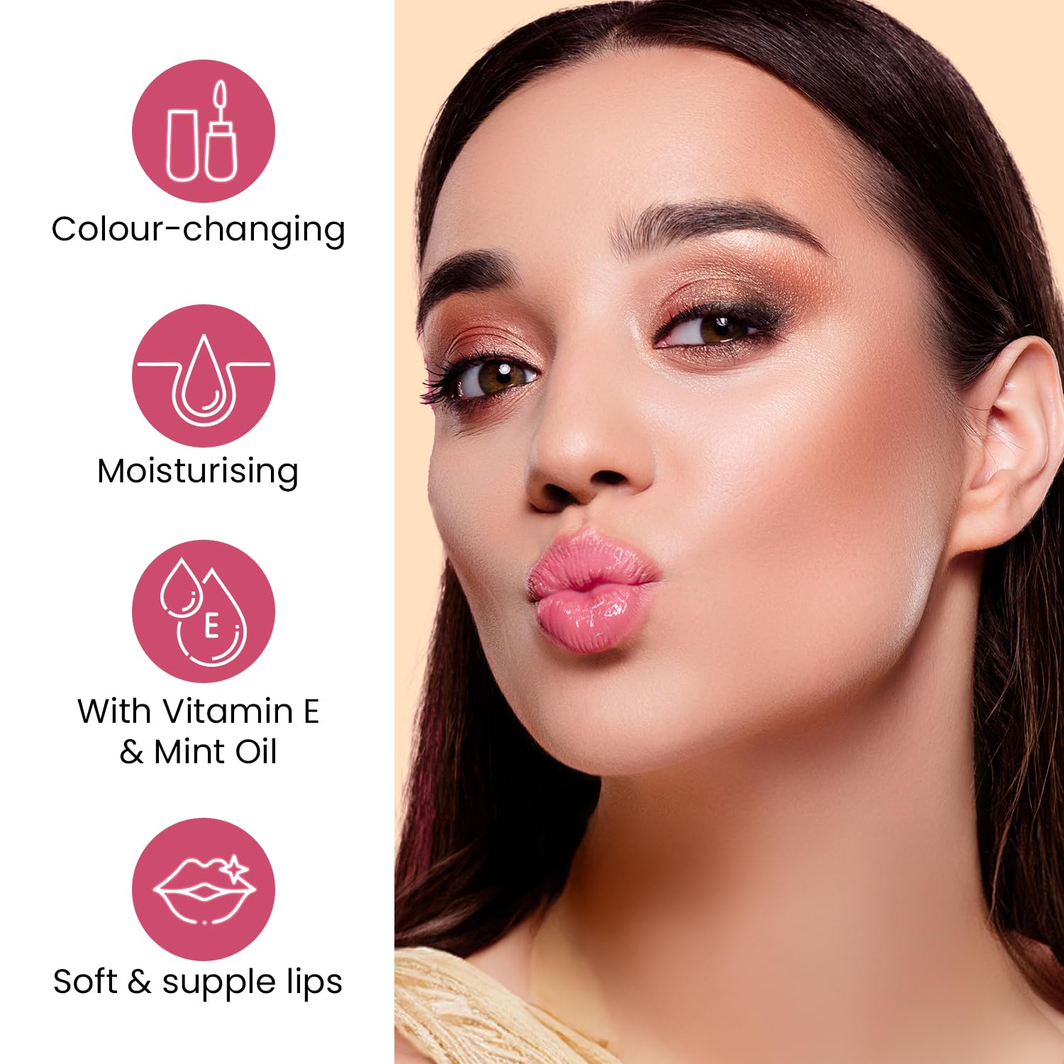 Swiss Beauty Moist Heist Lip Oil | Colour-Changing | With Vitamin E & Mint Oil | Nourish & Protect | Shade- 2: Cucumber Trap, 4.8g
