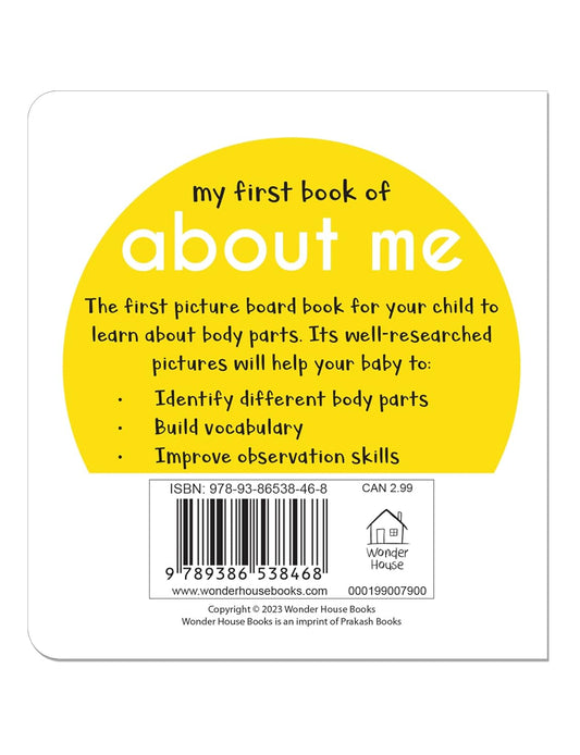 My First Book About Me | First Self-Awareness Board Book for Babies, Toddlers & Preschoolers | Learn About Body Parts, Emotions & Daily Routines with Bright Pictures  | Hardcover