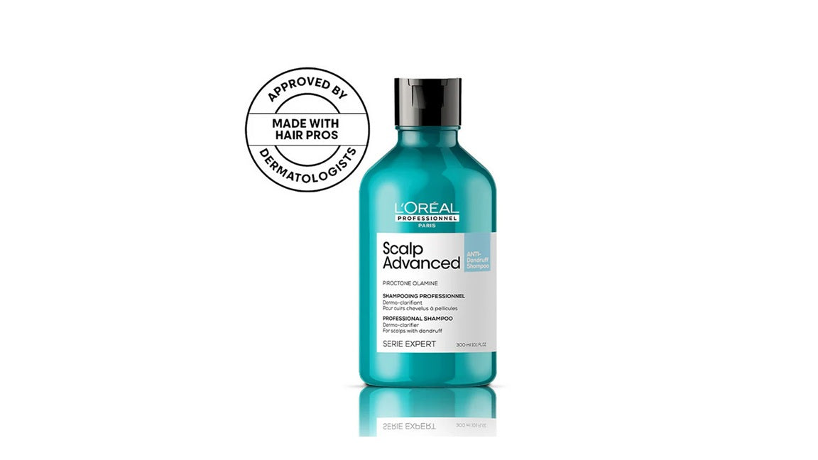 LOreal Professionnel Scalp Advanced Anti-Dandruff Dermo-Clarifier Shampoo + Metal Dx Hair Mask - combo 300ml + 250ml