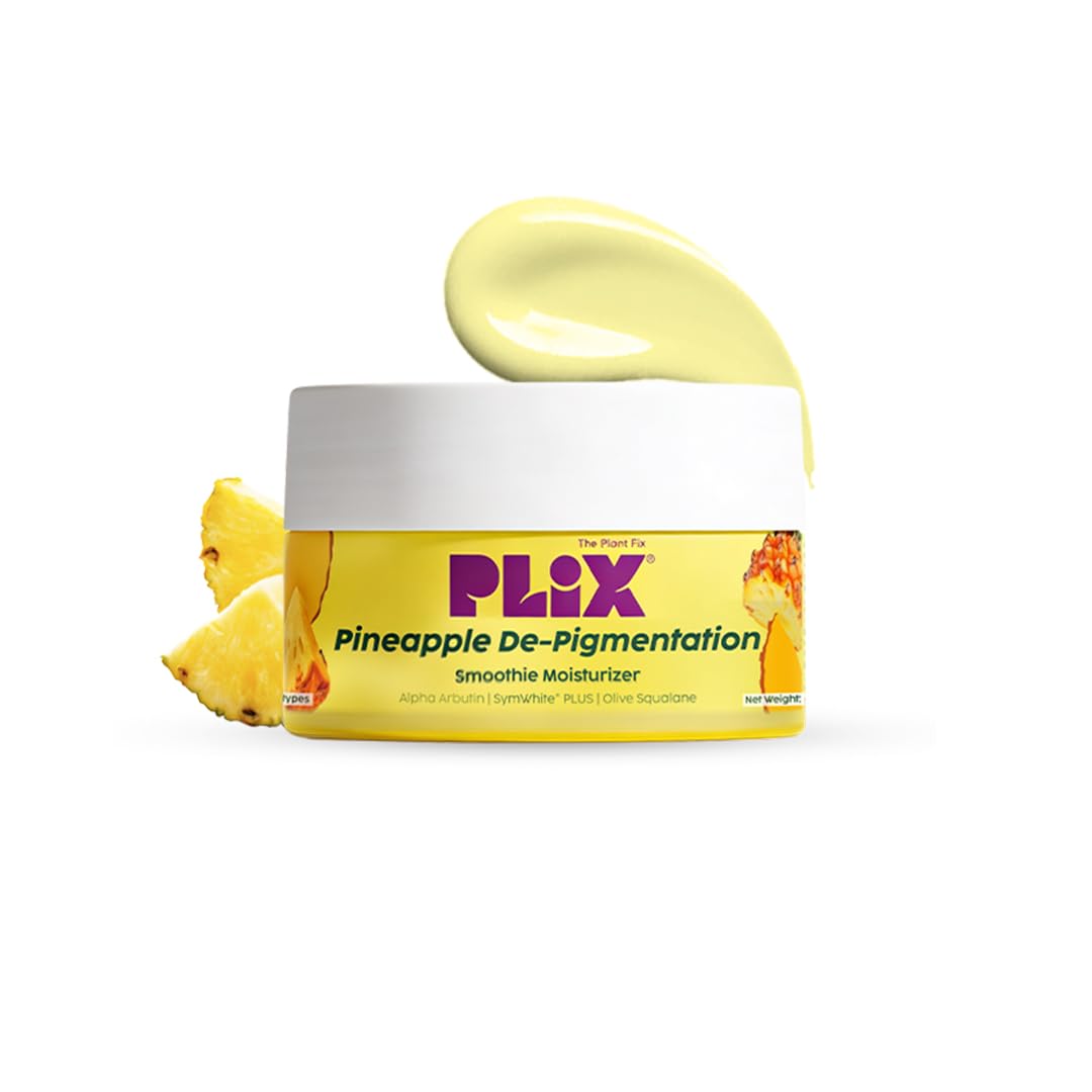 PLIX - THE PLANT FIX Skin Depigmentation Pineapple Face Cream For Women & Men|Hyperpigmentation,Tan Removal & dark Spot Corrector|With Alpha Arbutin & SymWhite PLUS For Radiant & Even Toned Skin|50 g