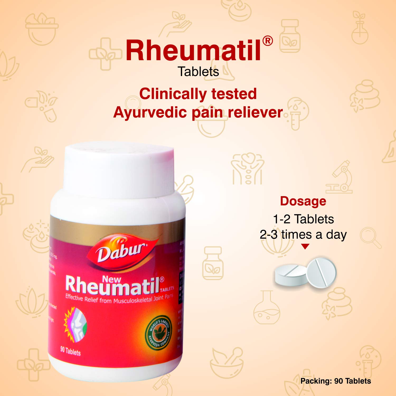 Dabur Ayurvedic Rheumatil Tablets (90tab)