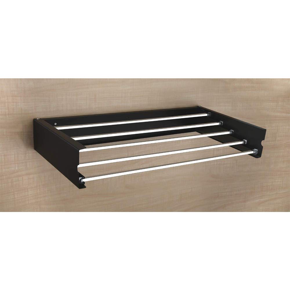 Primelife Wall Mounted Cloth Stand Stainless Steel Home, Indoor and Outdoor Use Wall Mount Cloth Stand - Black (Wall Mount)