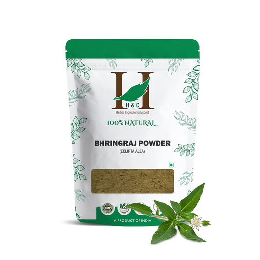 H&C Herbal Ingredients Bhringraj (Eclipta Alba) Powder – 227g – For Hair Care , Hair Growth Rejuvenator