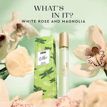 Nykaa Moi Matin Floral Fresh Travel Size Mini Perfume, White Rose and Magnolia