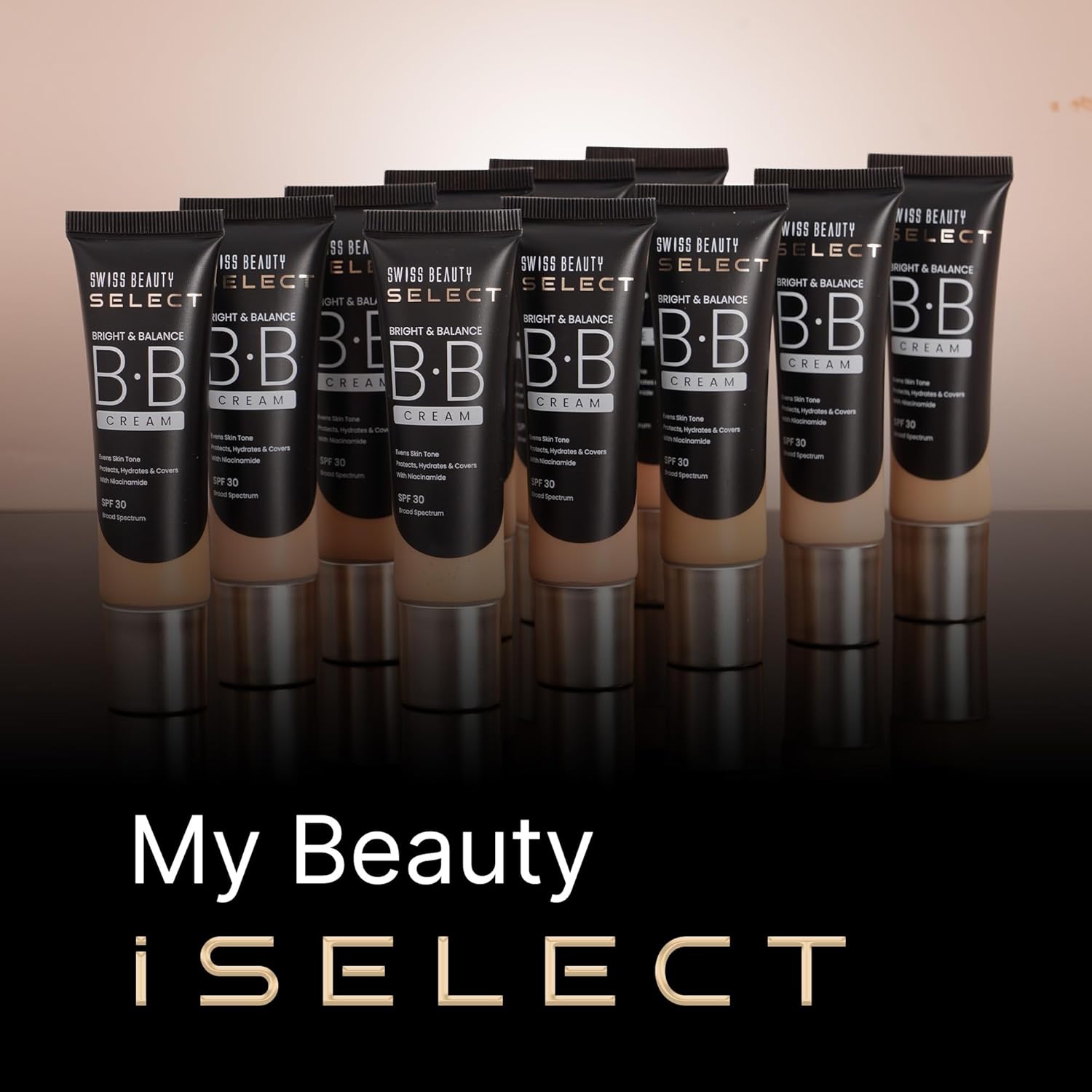 SWISS BEAUTY Select Bright&Balance Multifunctional Luminous Medium Coverage Bb Cream With Spf 30 Protects, Hydrates And Covers Infused With Niacinamide, Wheat Germ Oil Shade-That's Fair, 30G
