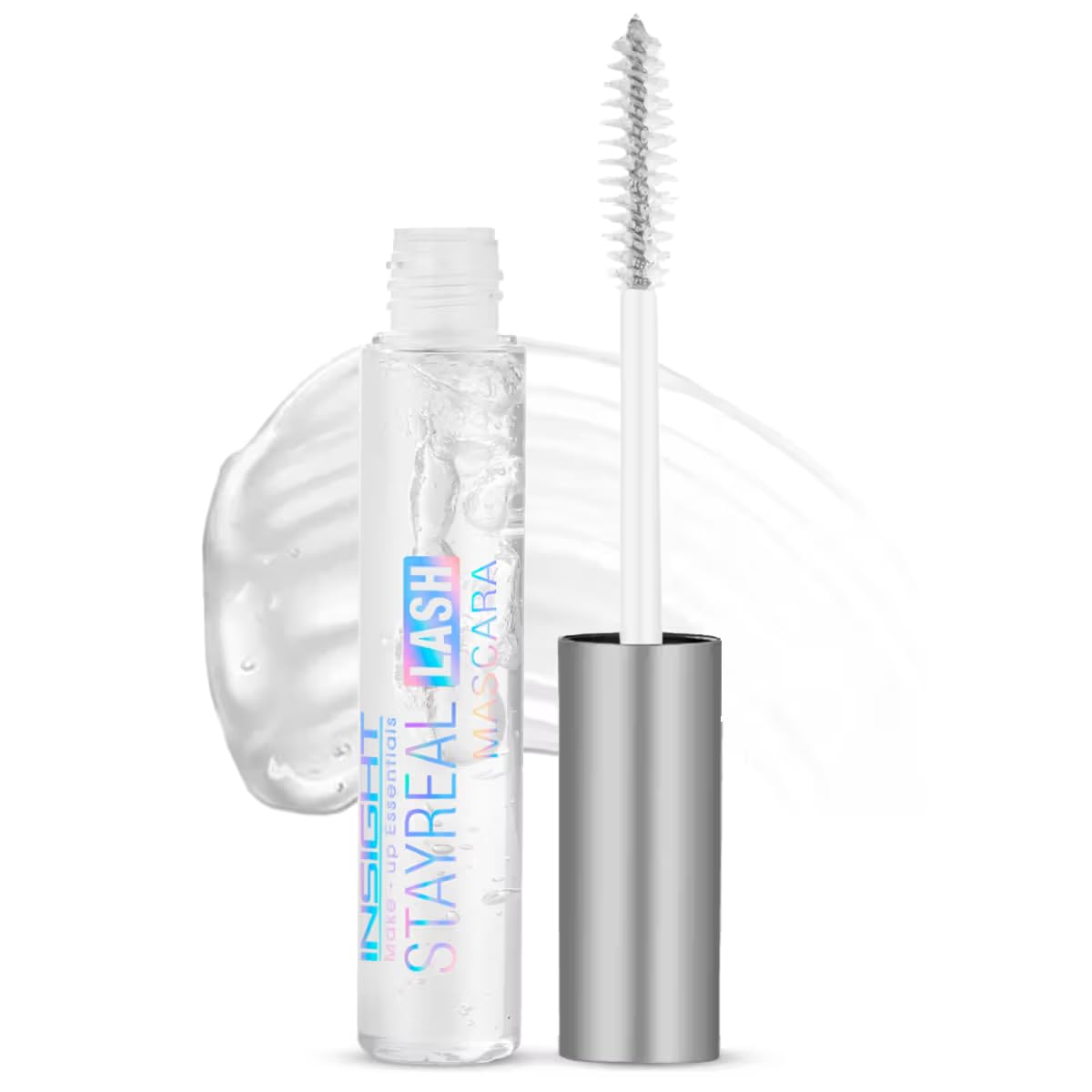 INSIGHT Stay Real Lash Mascara - Transparent | Clear Gel Formula| Natural Look | Sweatproof | For Brows and Eyelashes for Every day Use -10 g